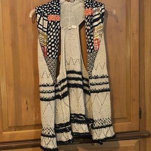 Boho crochet vest m/l